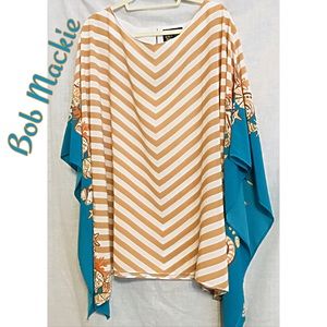 Bob Mackie Semi Sheer Poncho Size 2X NWOT